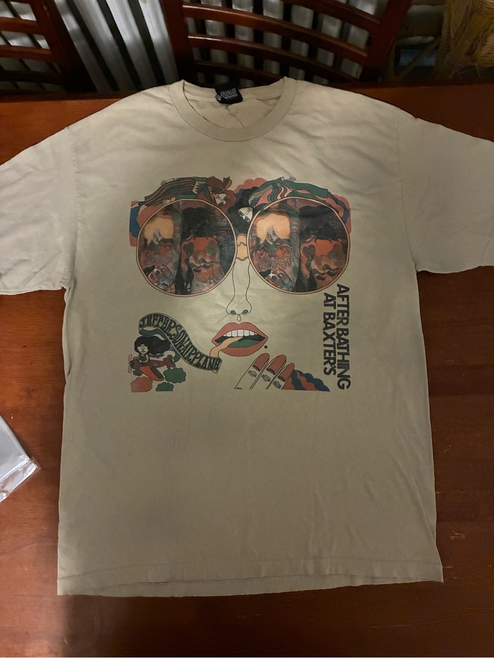 Jefferson Airplane After Bathing at Baxters DAY T Shirt Medium 21x29 Vintage